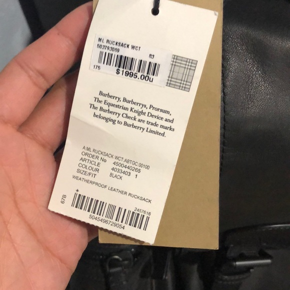 Burberry back pack - Picture 3 of 5